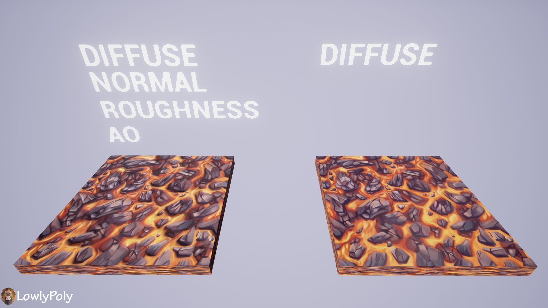 Stylized Lava Vol 28 - Hand Painted Texture Texture_17