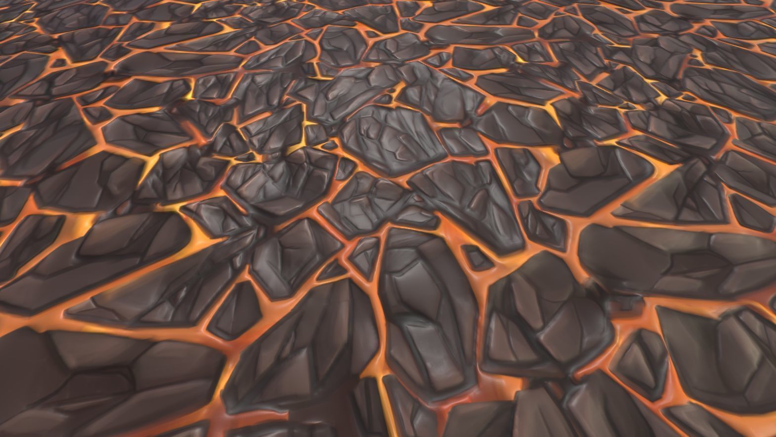 Stylized Lava Vol 28 - Hand Painted Texture Texture_27