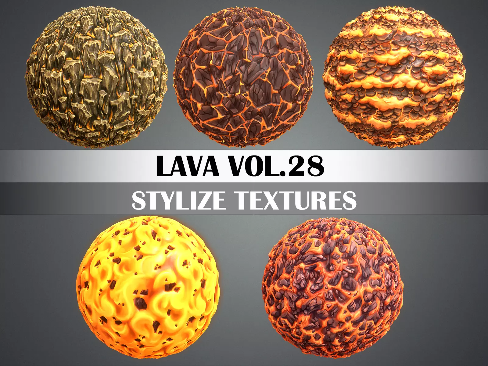 Stylized Lava Vol 28 - Hand Painted Texture Texture_0