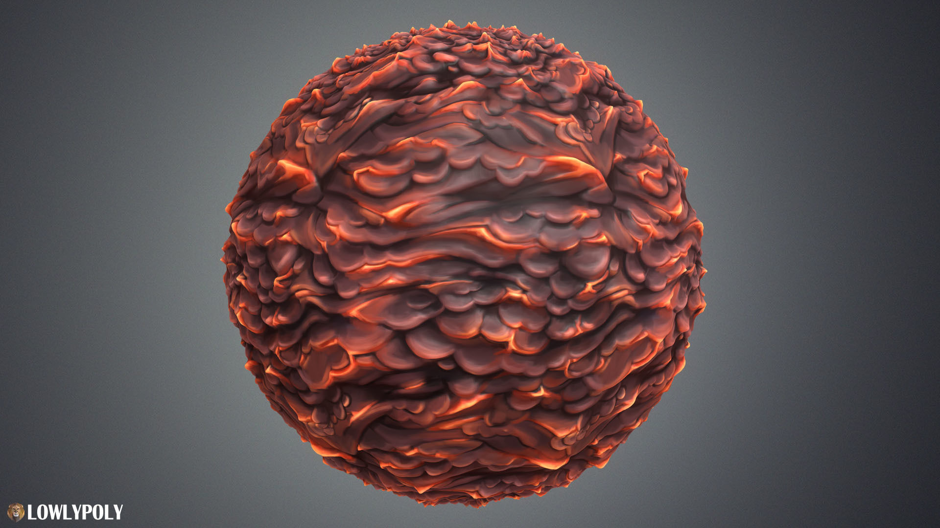 Stylized Lava Vol 28 - Hand Painted Texture Texture_2
