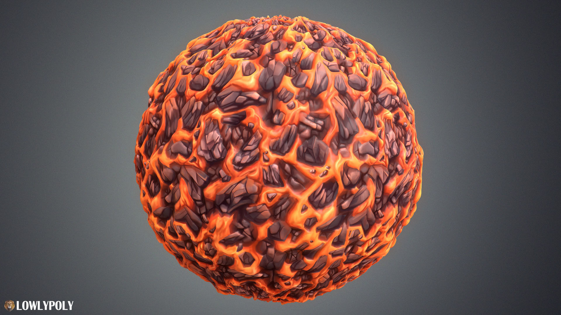 Stylized Lava Vol 28 - Hand Painted Texture Texture_5