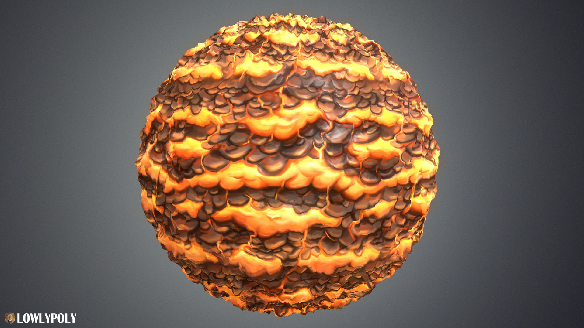 Stylized Lava Vol 28 - Hand Painted Texture Texture_7