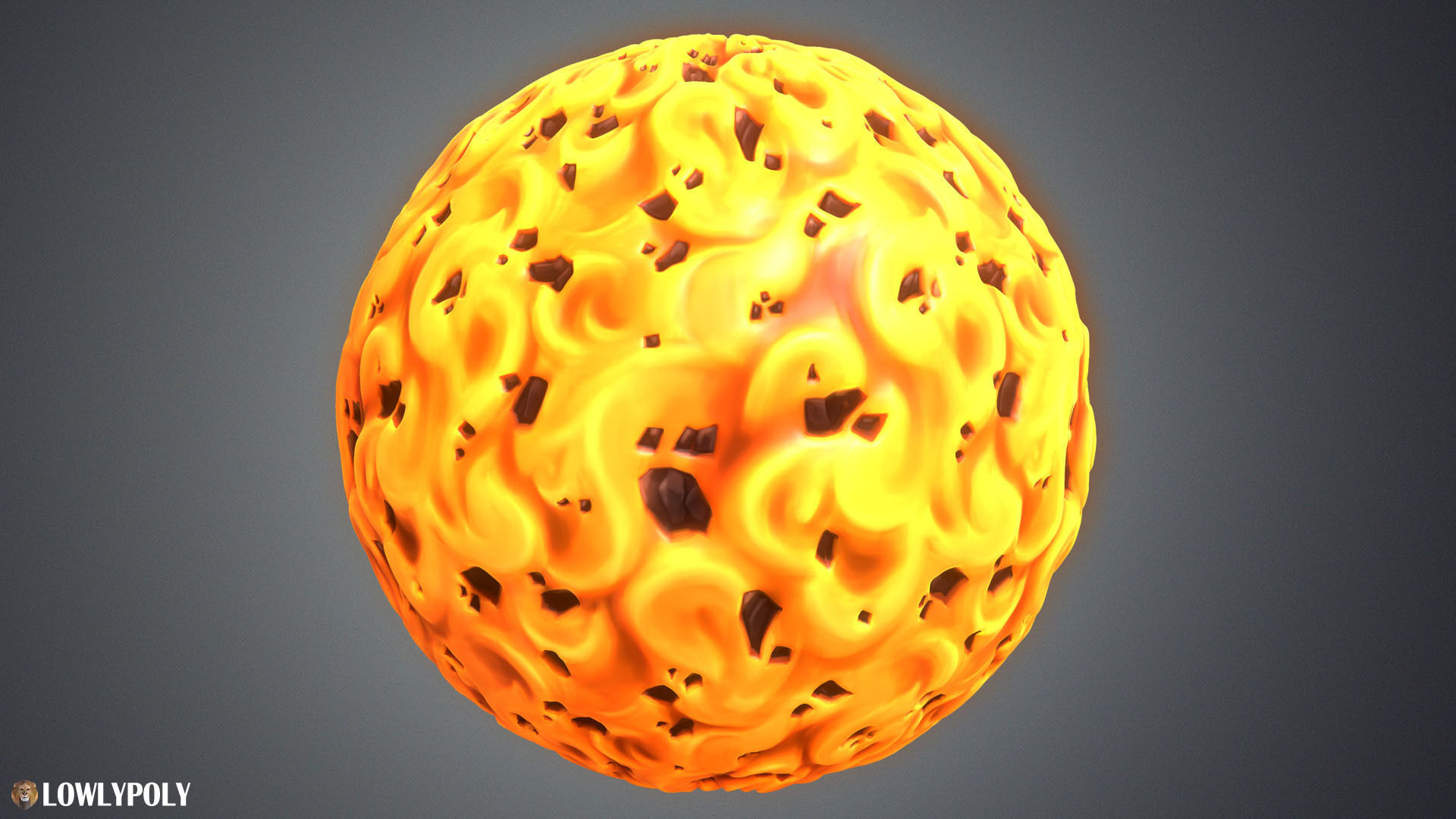 Stylized Lava Vol 28 - Hand Painted Texture Texture_4