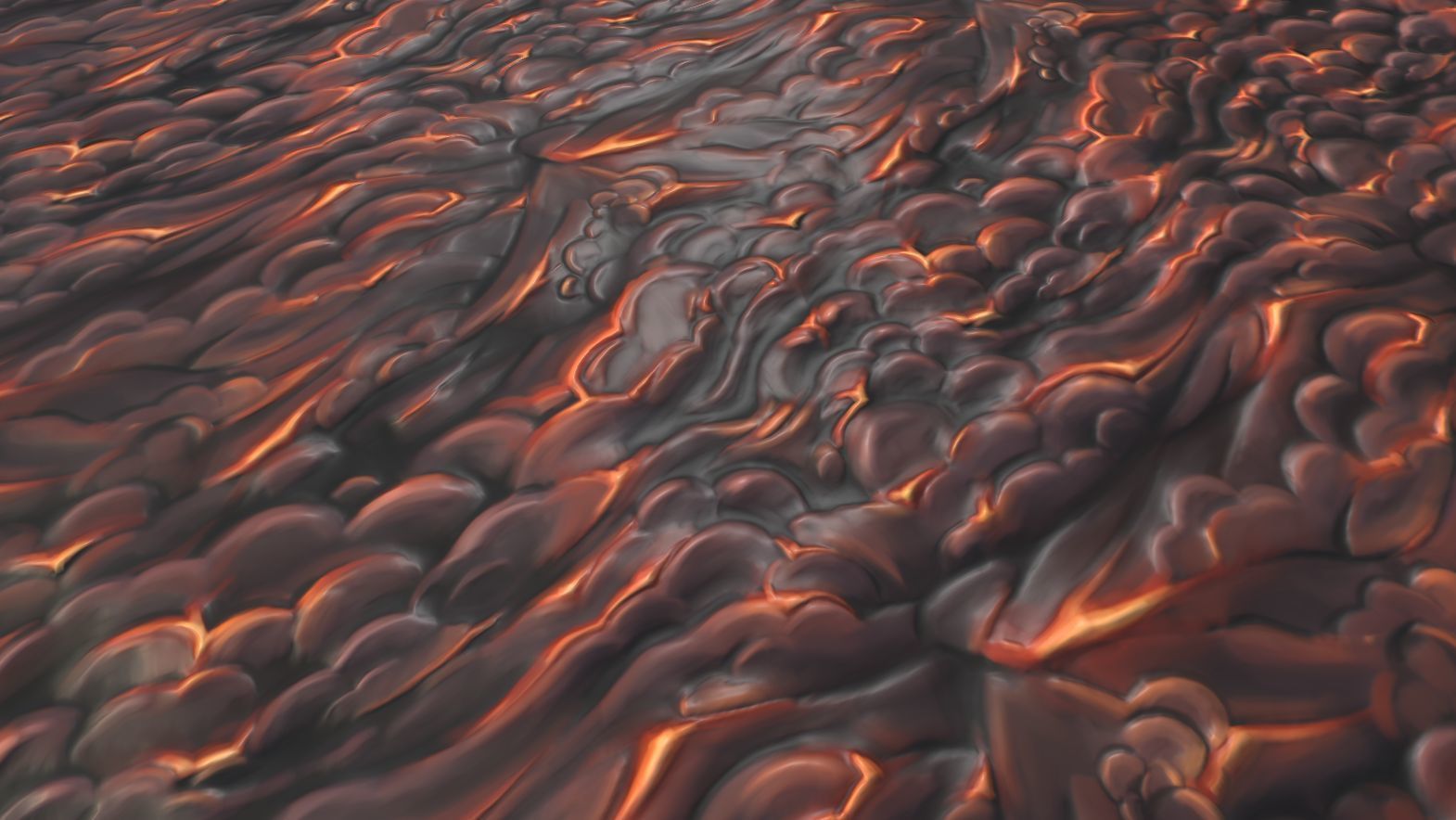 Stylized Lava Vol 28 - Hand Painted Texture Texture_23