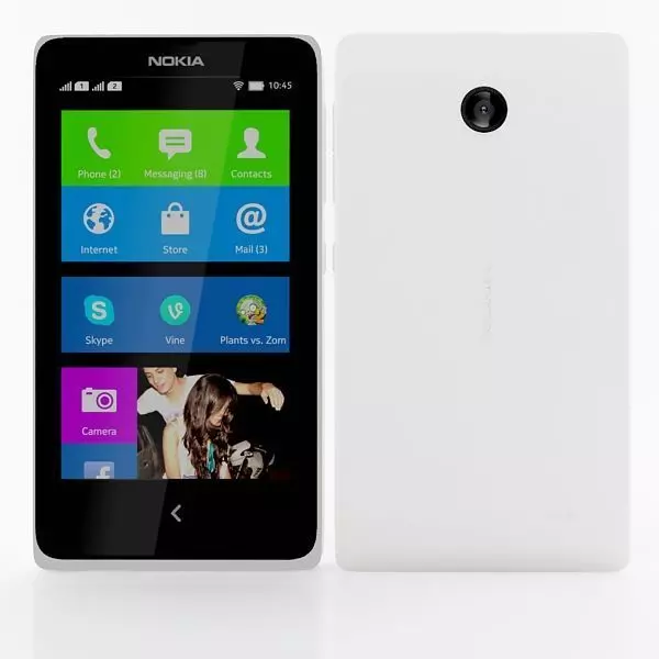 Nokia X X Plus White 3D model_0