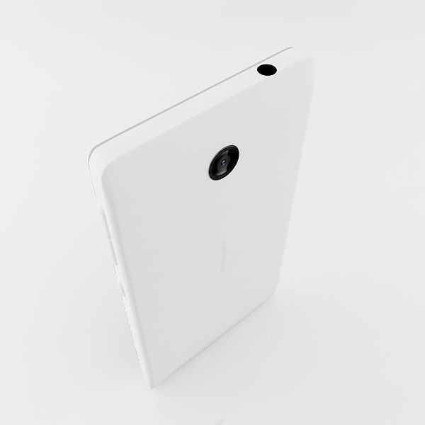 Nokia X X Plus White 3D model_8