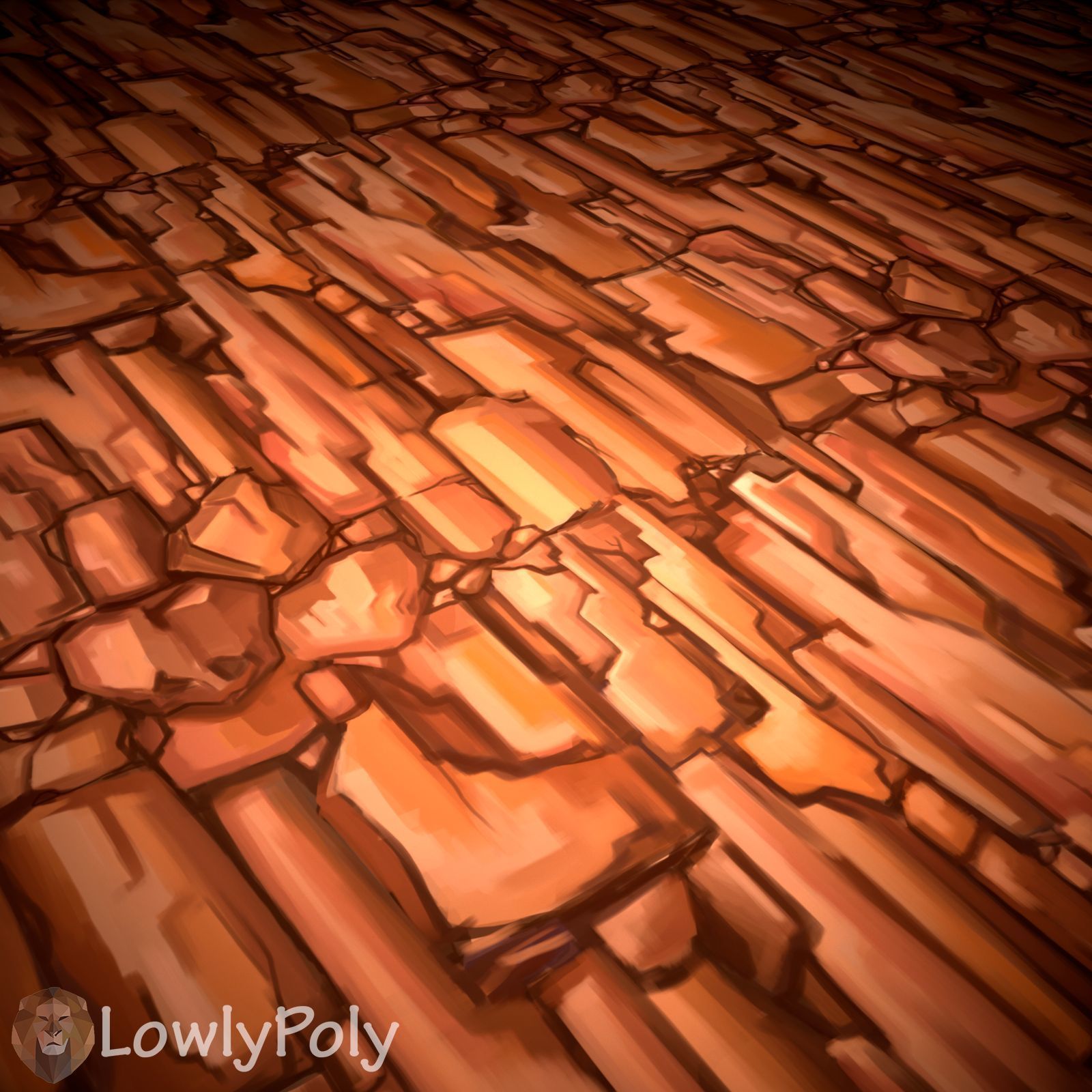 Stylized Cliffs Vol 29 - Hand Painted Texture Texture_13