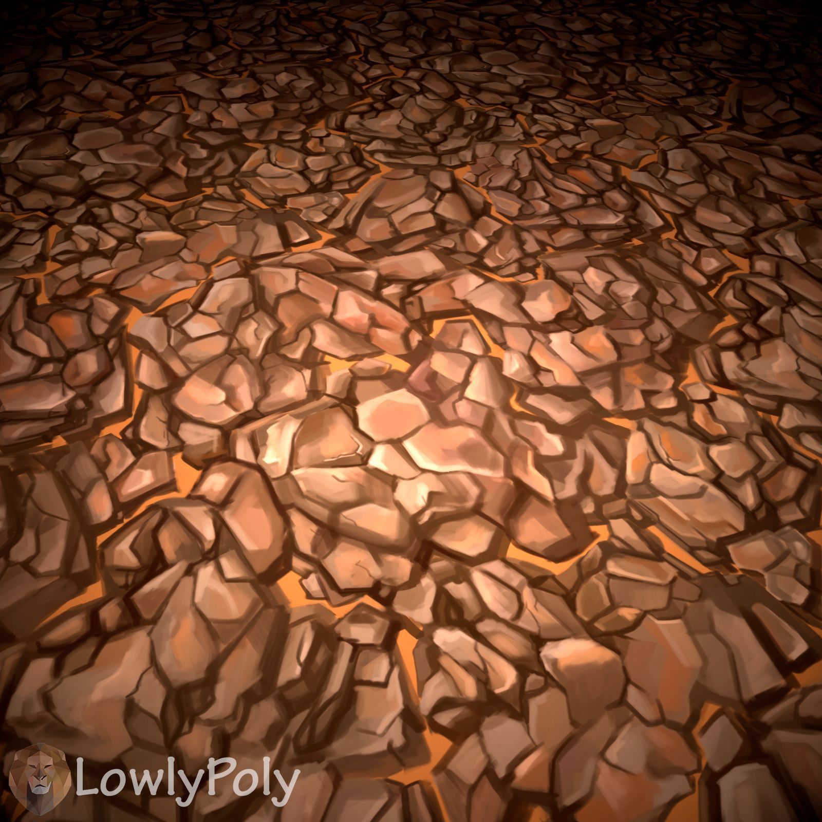 Stylized Cliffs Vol 29 - Hand Painted Texture Texture_10