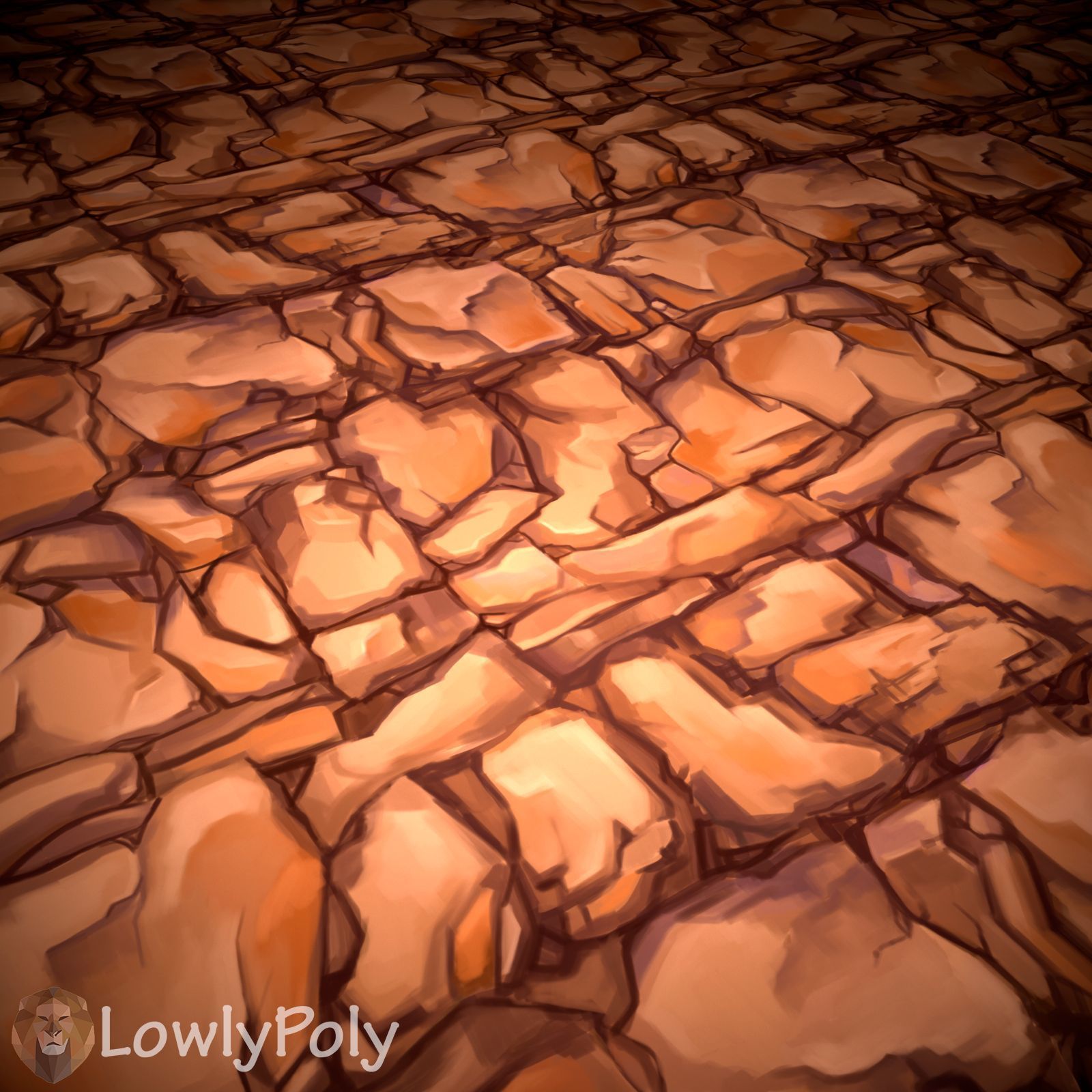 Stylized Cliffs Vol 29 - Hand Painted Texture Texture_11