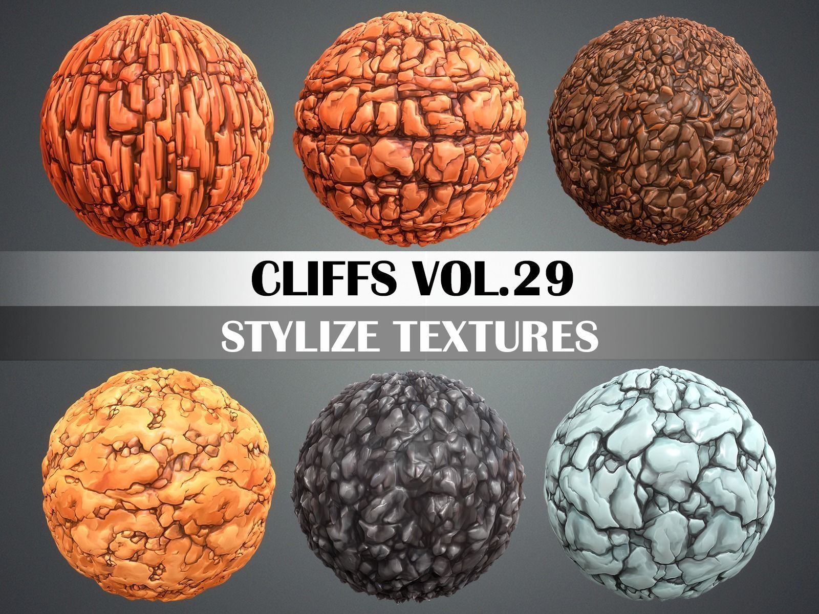 Stylized Cliffs Vol 29 - Hand Painted Texture Texture_2