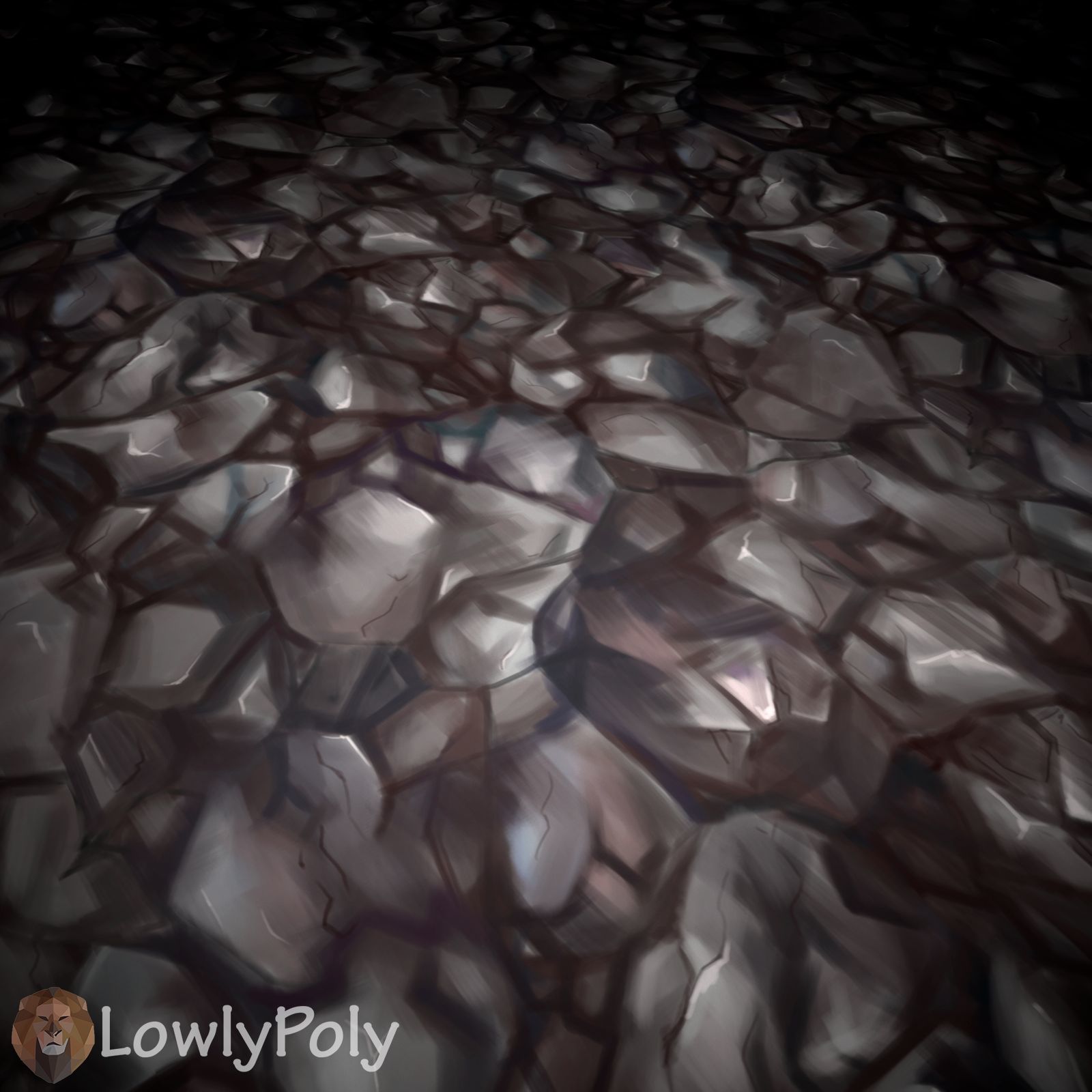 Stylized Cliffs Vol 29 - Hand Painted Texture Texture_12