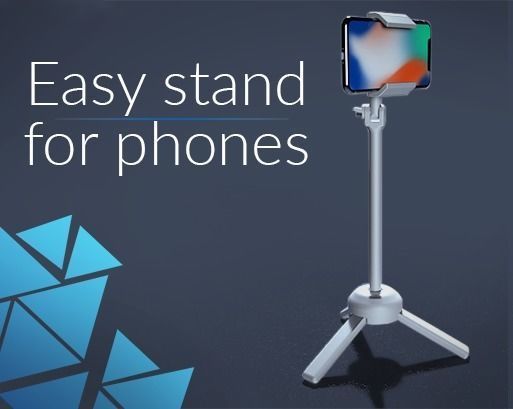 Easy stand for smartphone 3D print model