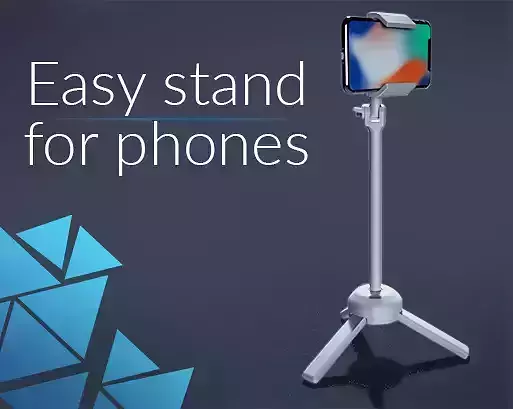 Easy stand for smartphone 3D print model