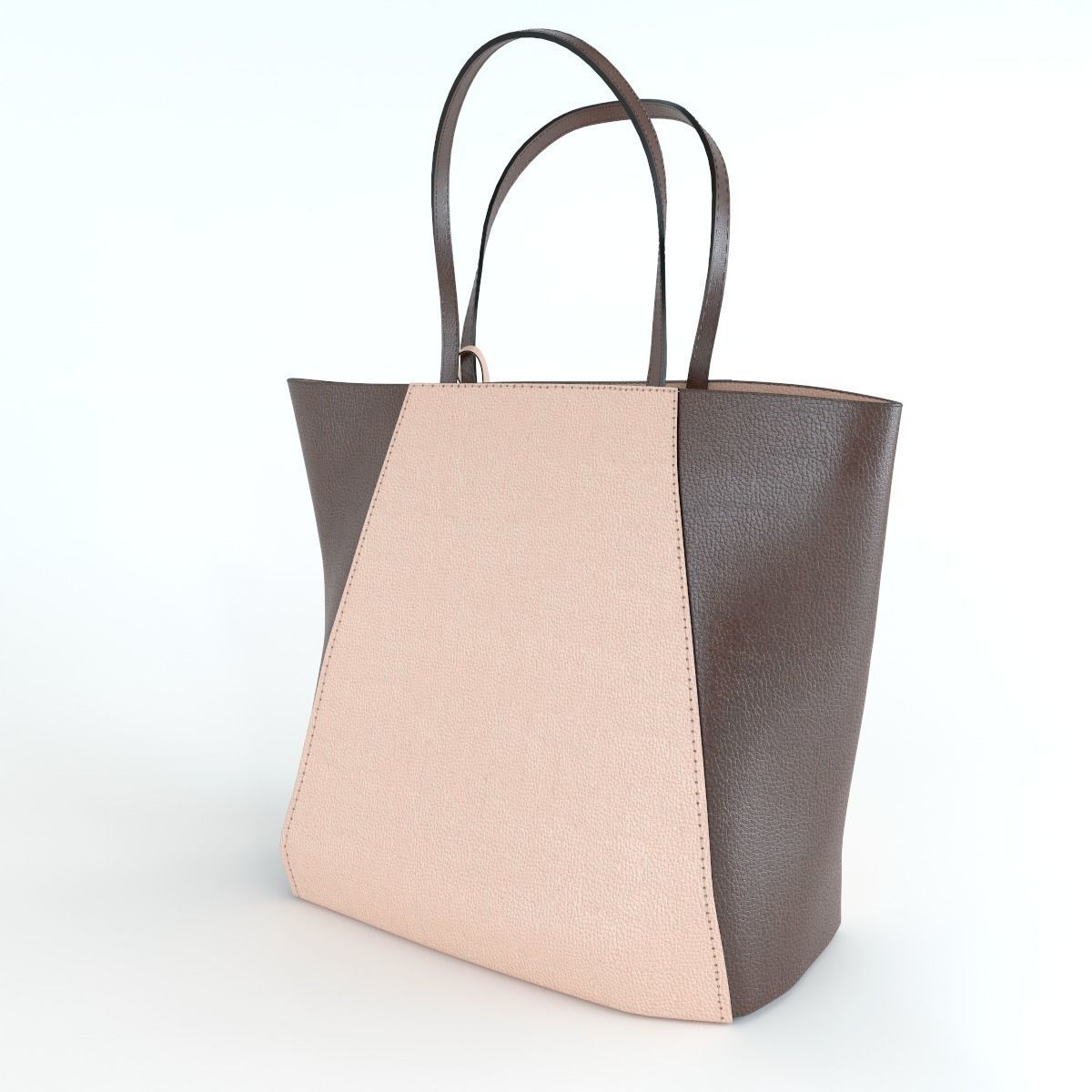 Louis Vuitton Women leather handbag 3D model_3