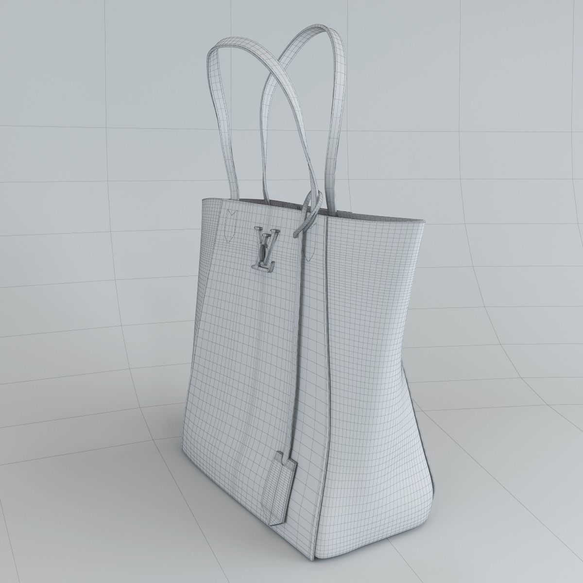 Louis Vuitton Women leather handbag 3D model_5