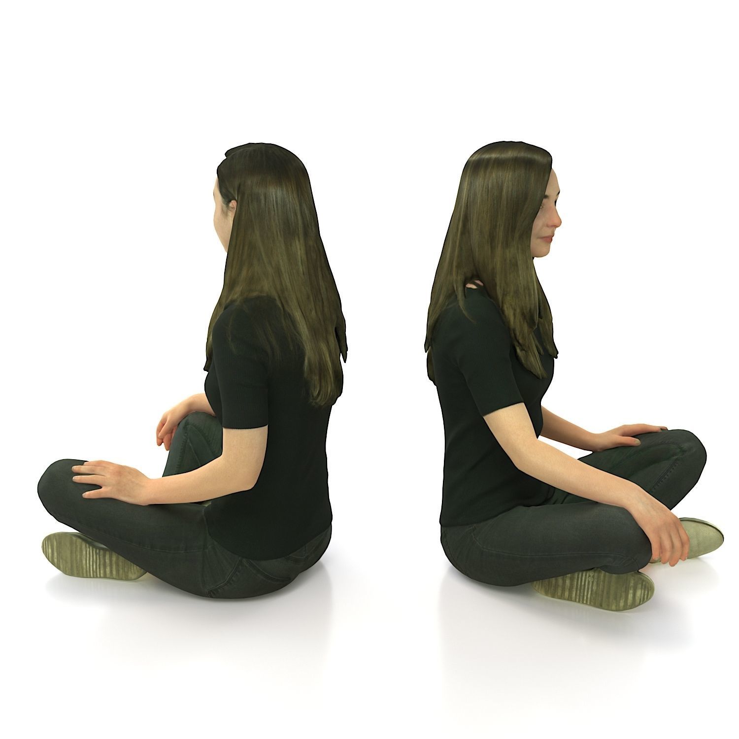 3d scan woman 9 3D model_2