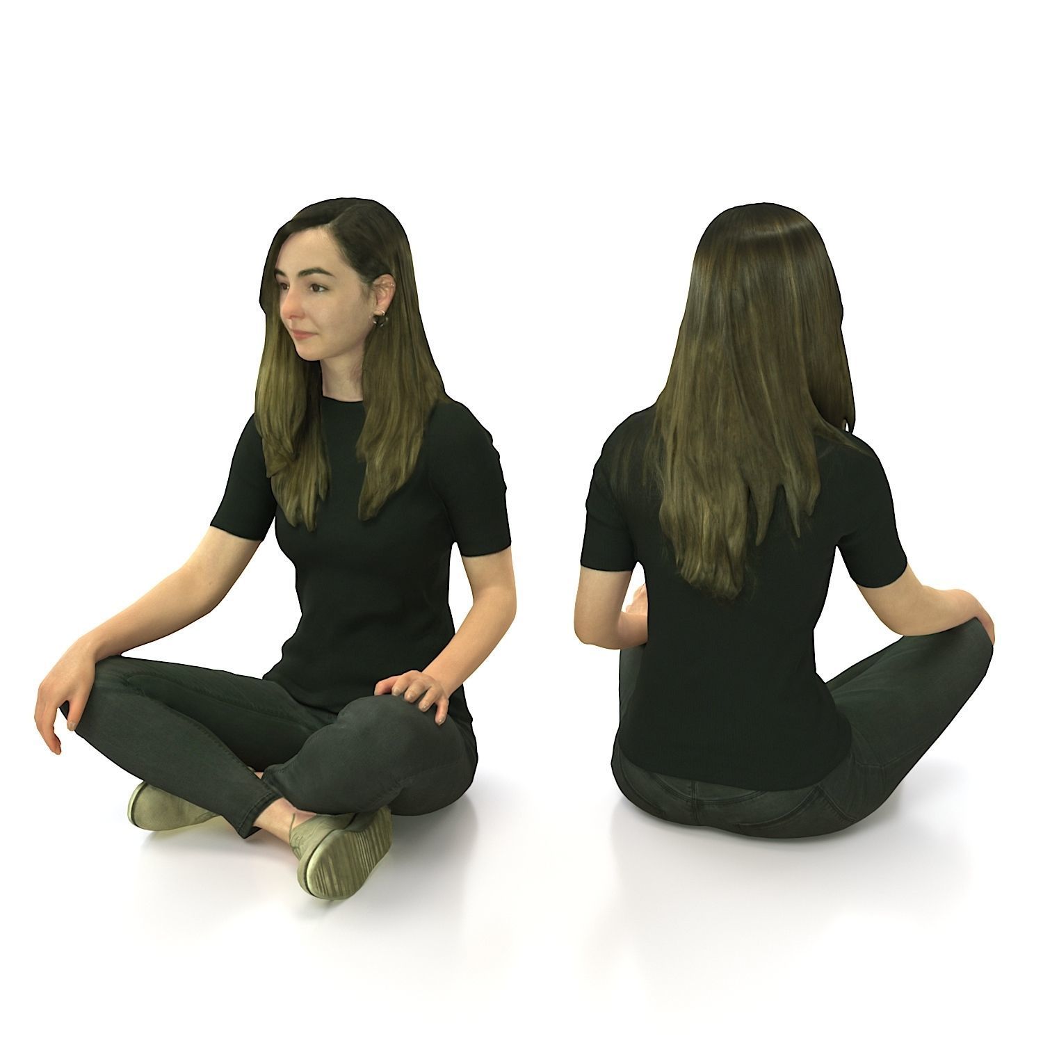 3d scan woman 9 3D model_0