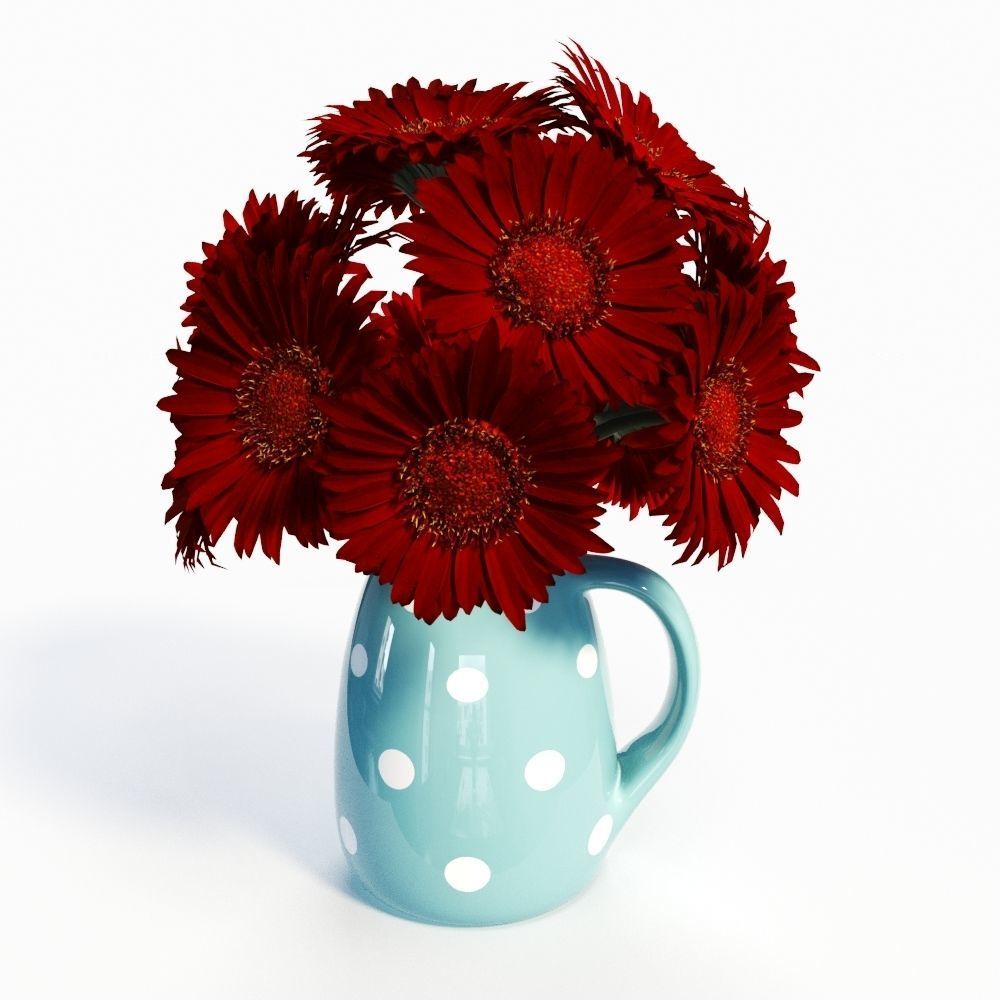 Gerbera Daisies 3D model_5