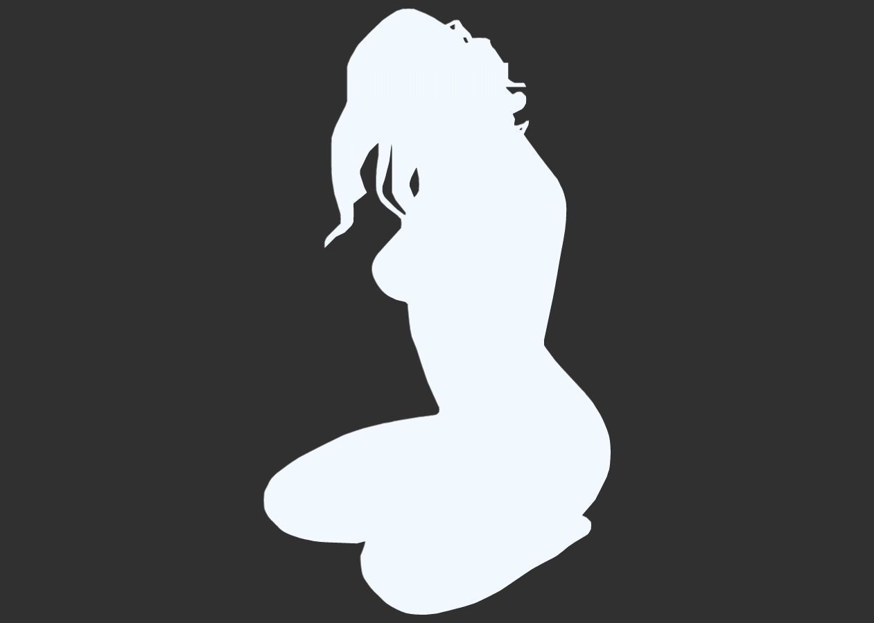 Sexy Silhouette Pack 01 3D print model_11