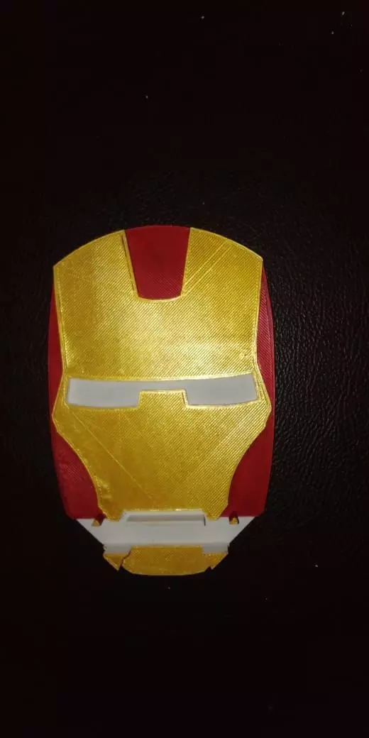 Stand cell phone Iron Man 3D print model_0