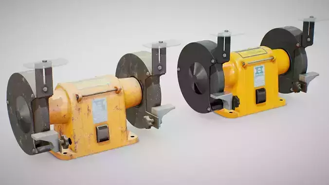 Bench Grinder - Hanning E6Z2-061 Low-poly 3D model