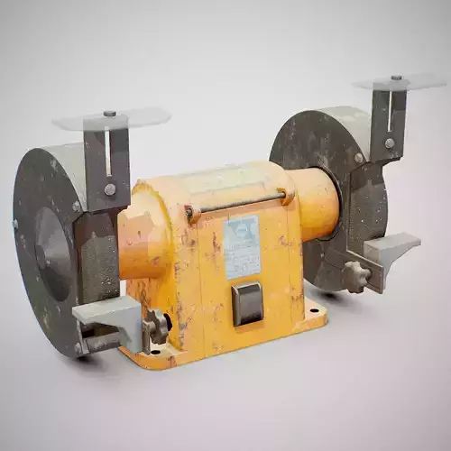 Bench Grinder - Hanning E6Z2-061 Dirty Low-poly 3D model