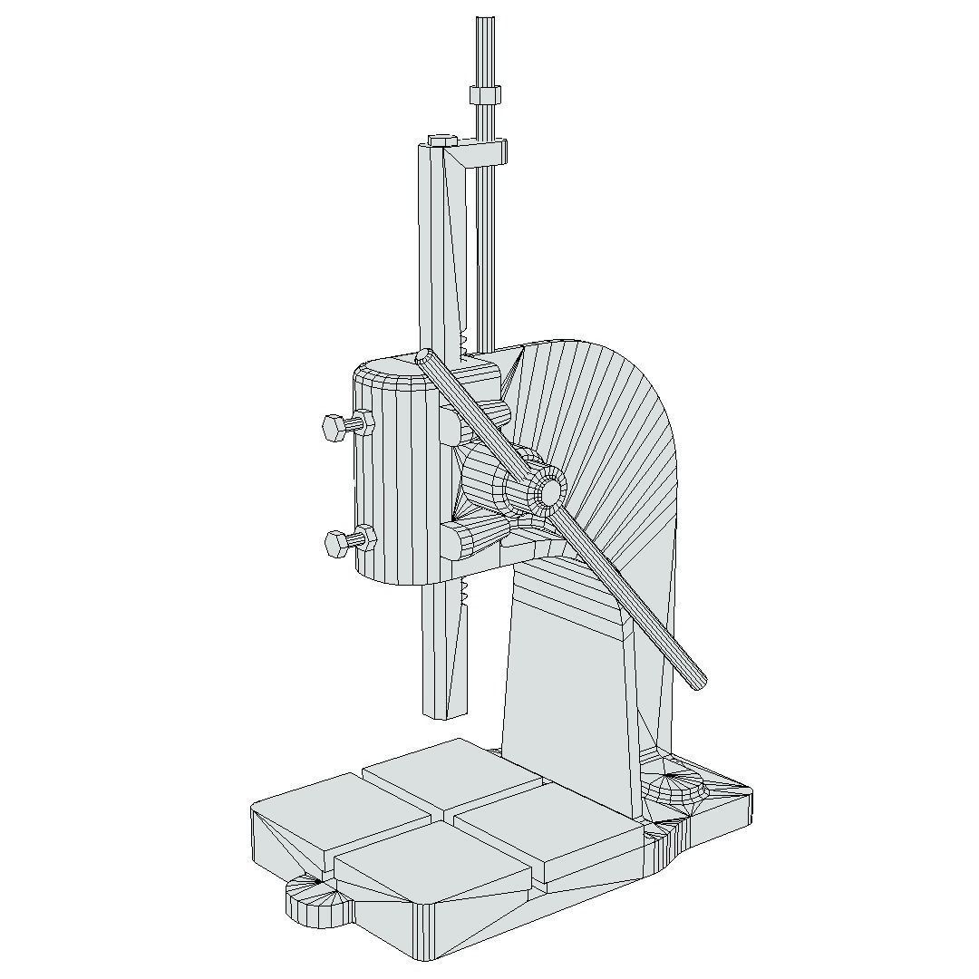 Precision Bench Press - Generic 01 Clean Low-poly 3D model_9