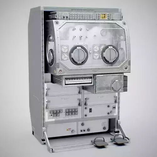 Microgravity Science Glovebox - ISS MSG Low-poly 3D model