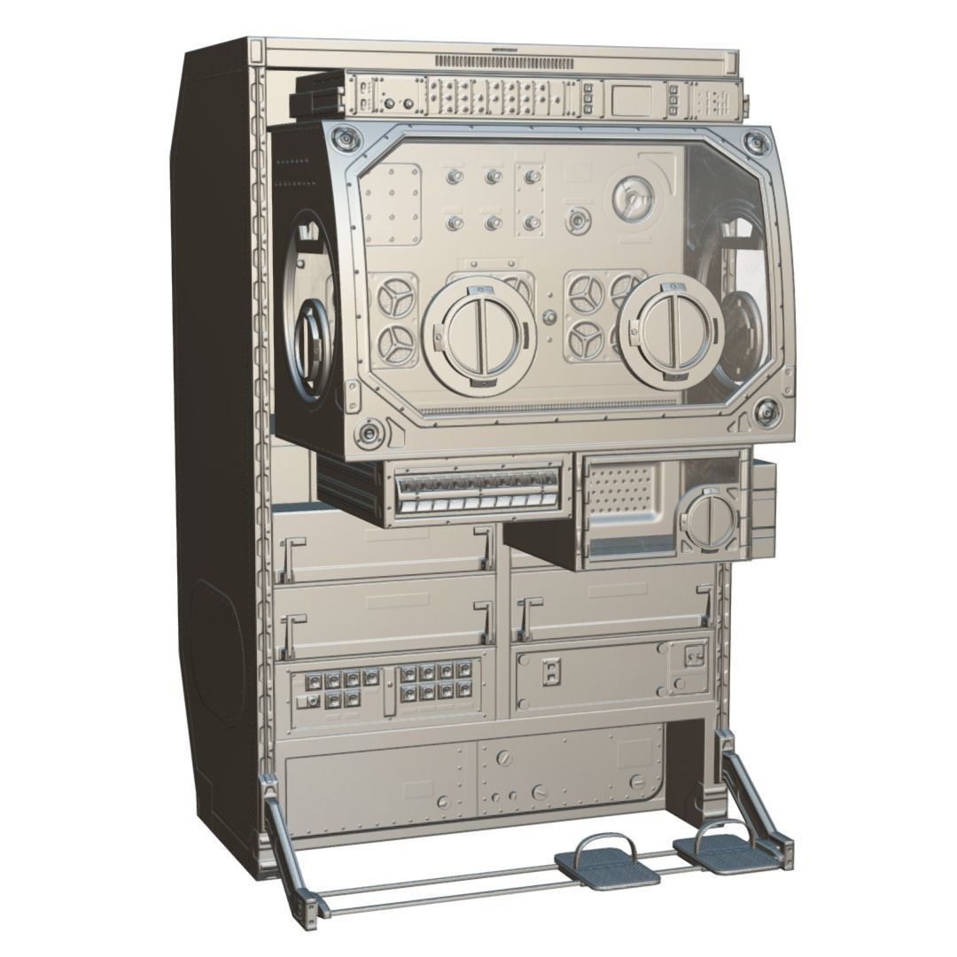 3D model Microgravity Science Glovebox - ISS MSG VR / AR / low-poly ...