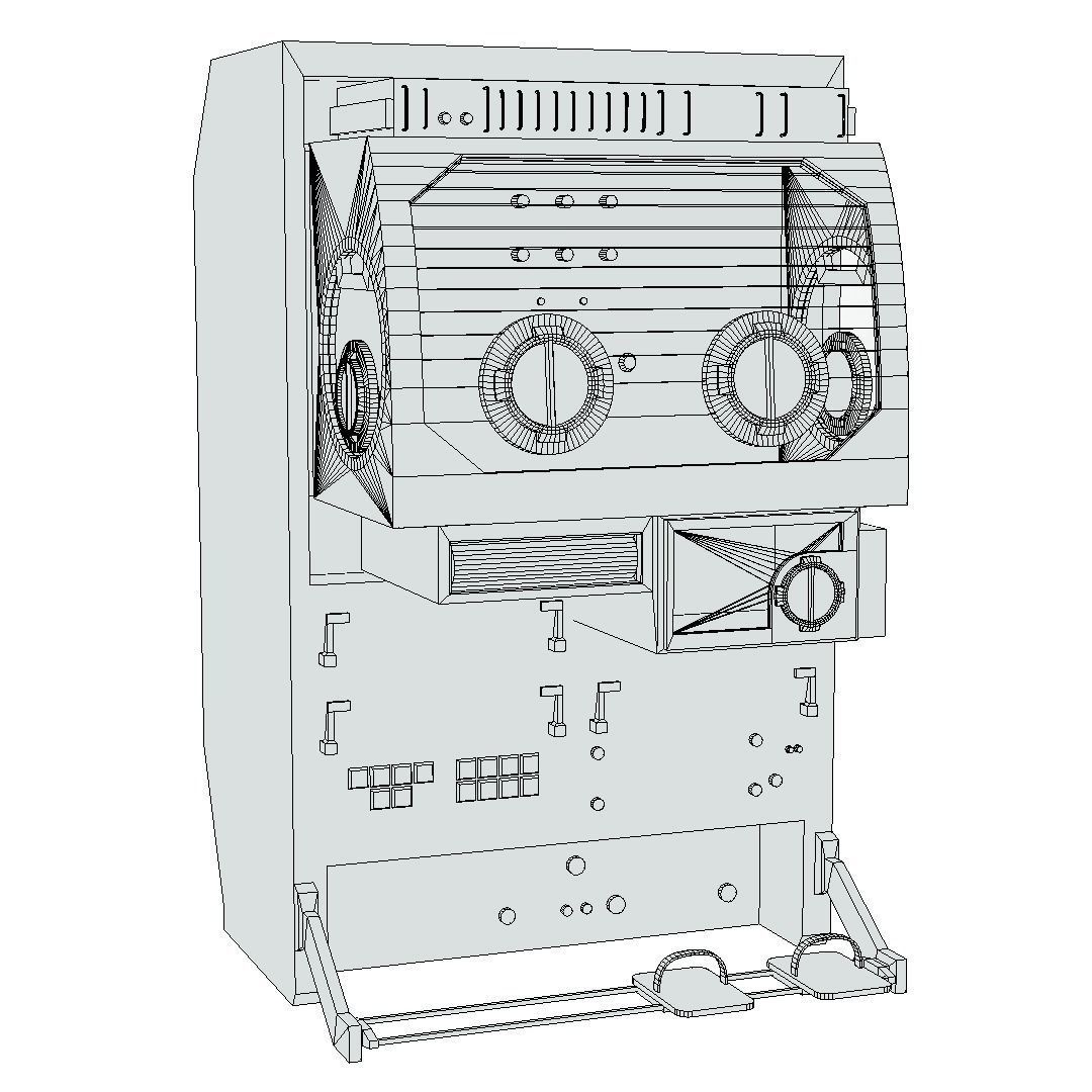 3D model Microgravity Science Glovebox - ISS MSG VR / AR / low-poly ...