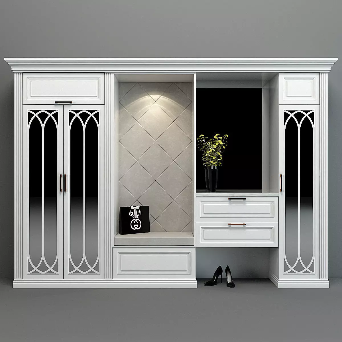 Furniture composition 01 3D model