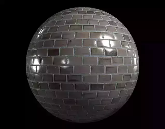 Beige glazed wall tiles