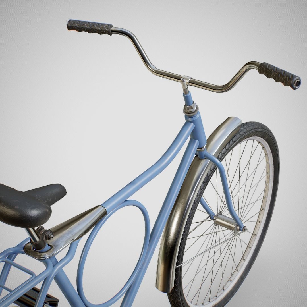 Bicycle - Monark Low-poly 3D model_17