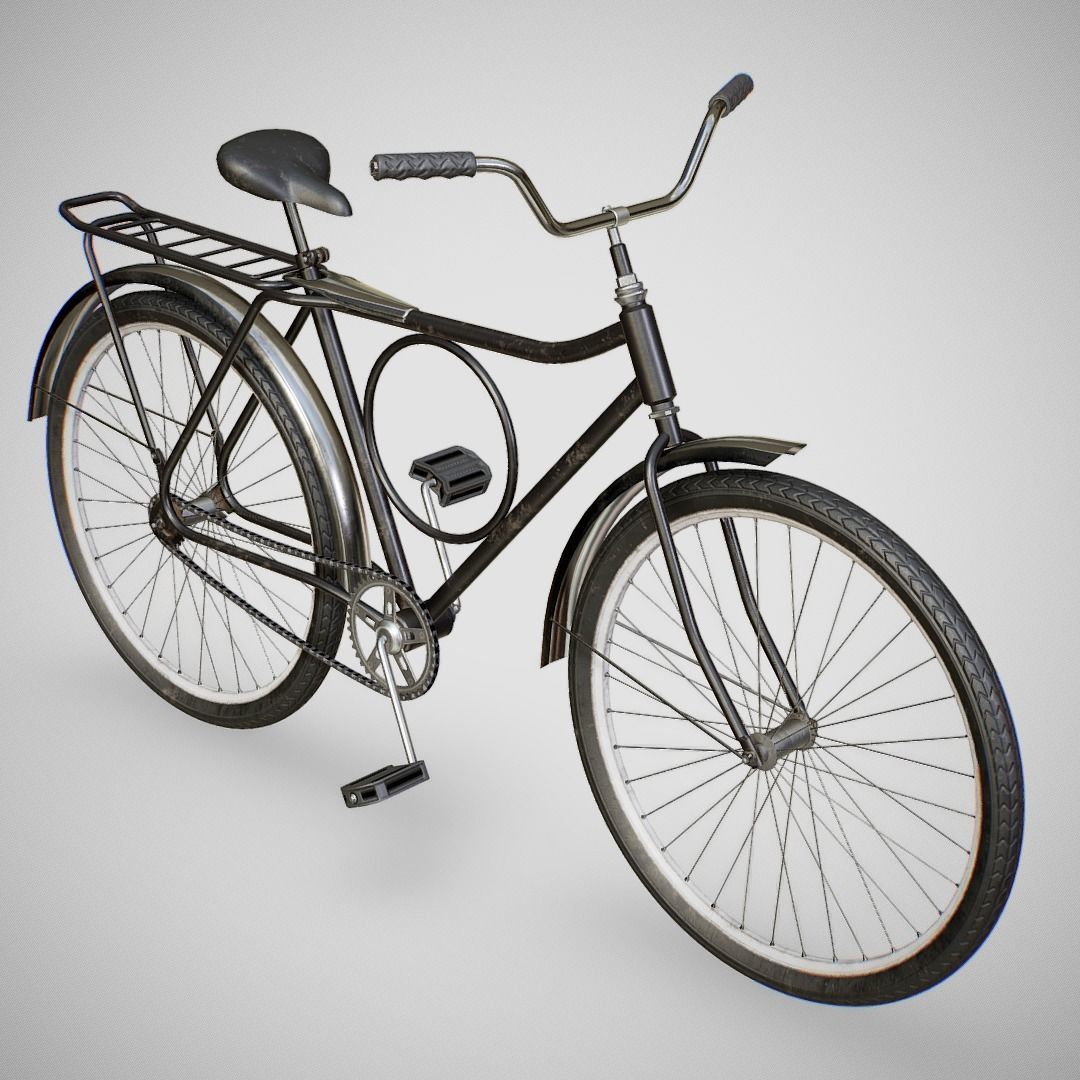 Bicycle - Monark Low-poly 3D model_9