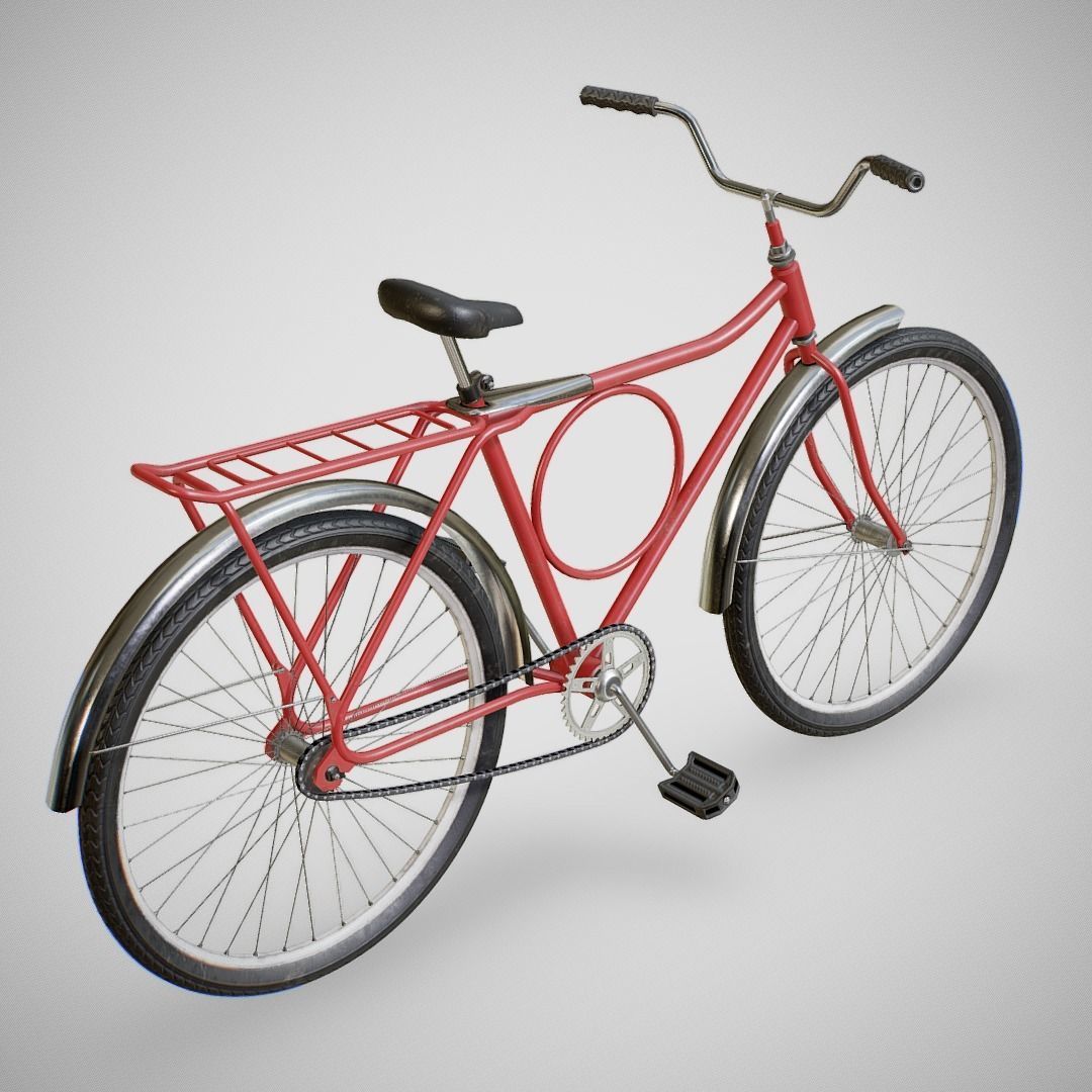 Bicycle - Monark Low-poly 3D model_2