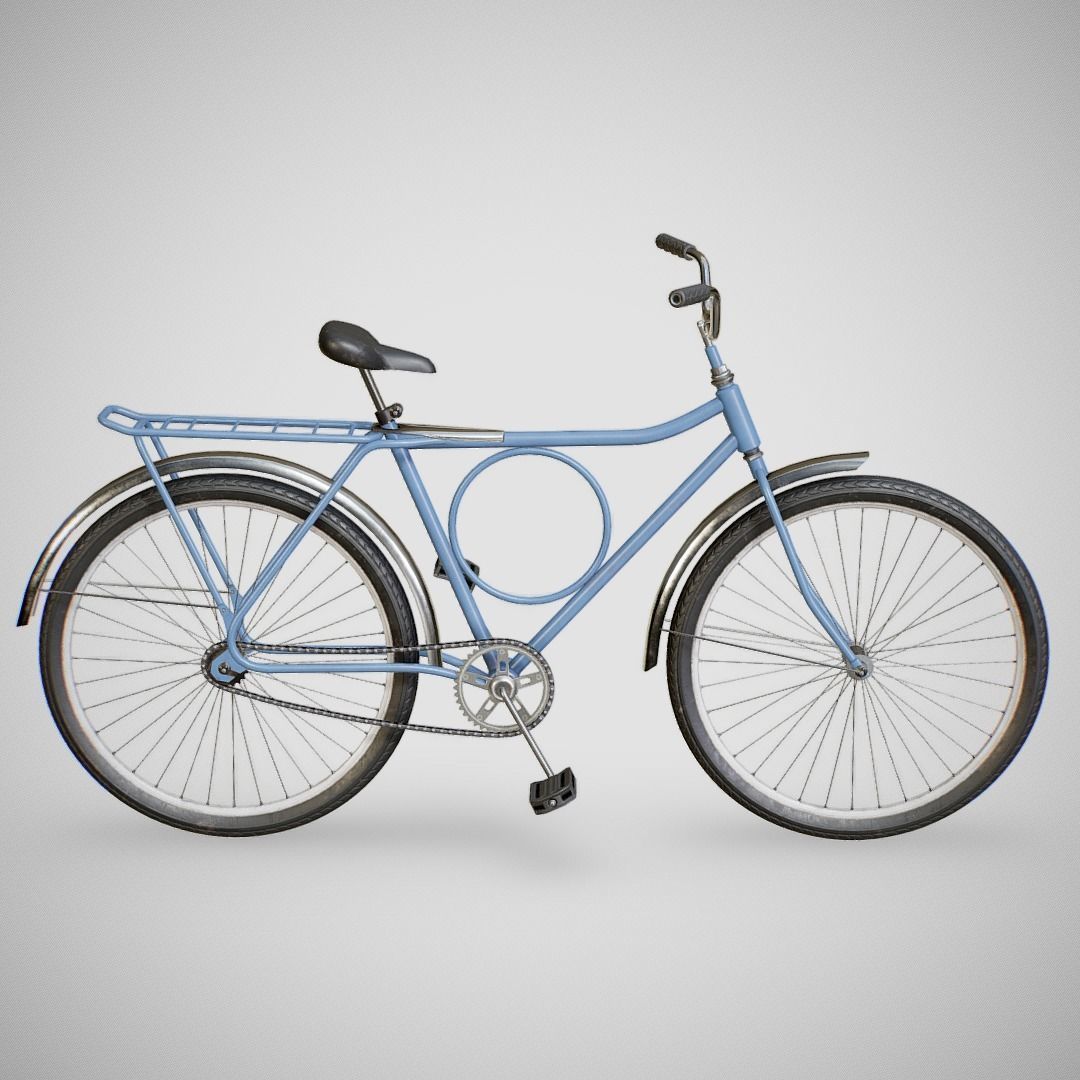 Bicycle - Monark Low-poly 3D model_13
