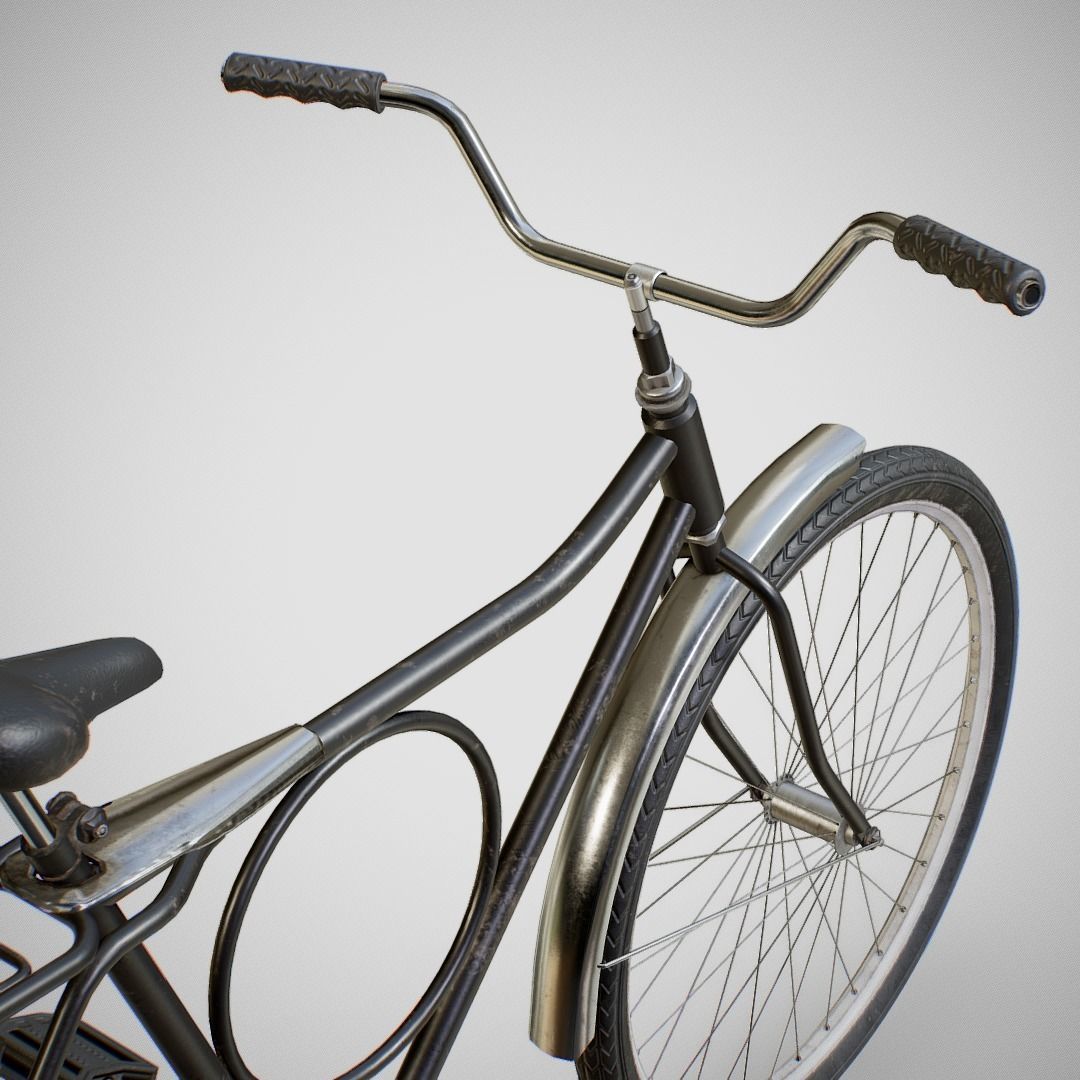 Bicycle - Monark Low-poly 3D model_11