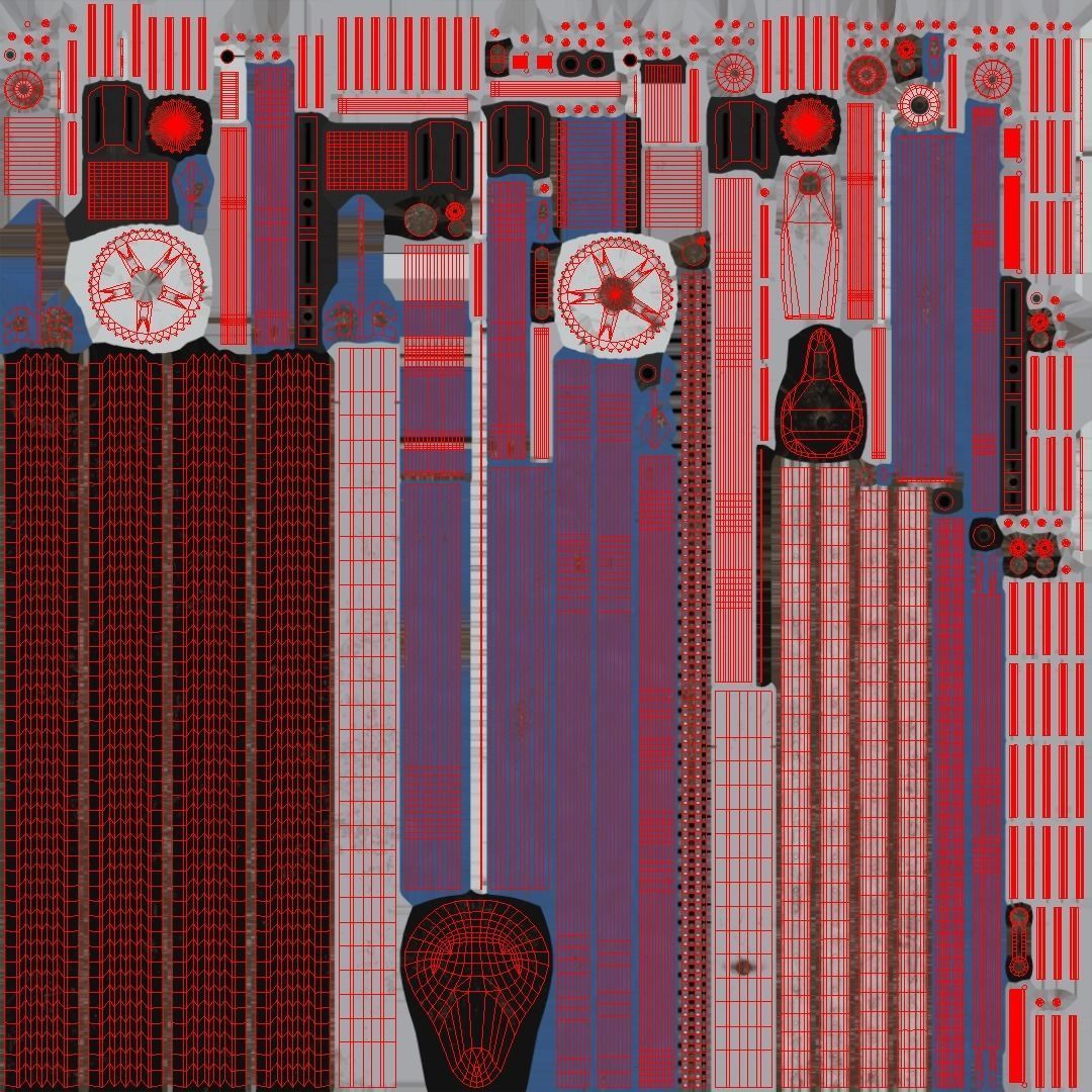 Bicycle - Monark Low-poly 3D model_23