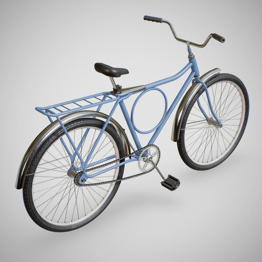 Bicycle - Monark Low-poly 3D model_14