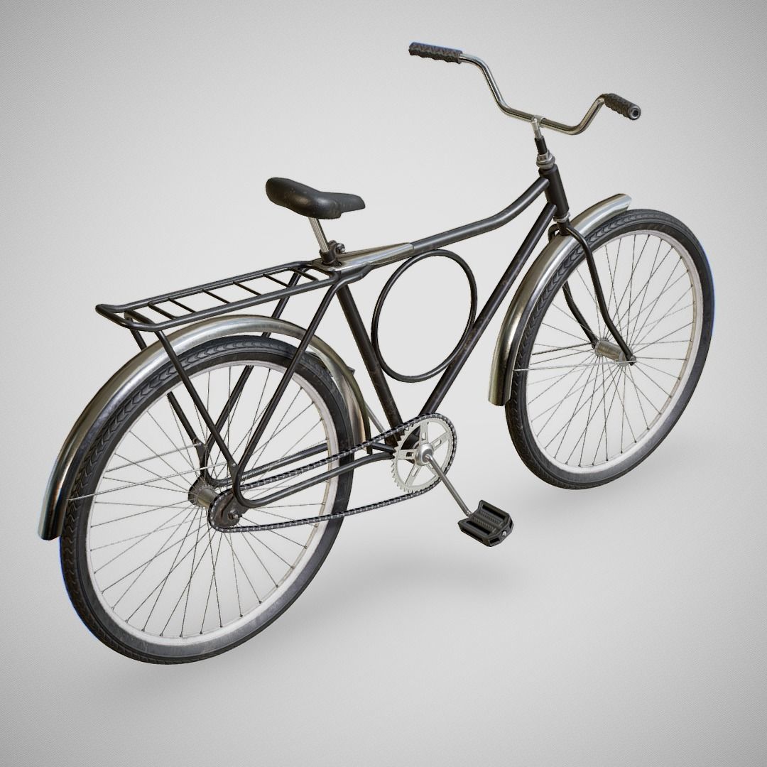 Bicycle - Monark Low-poly 3D model_8