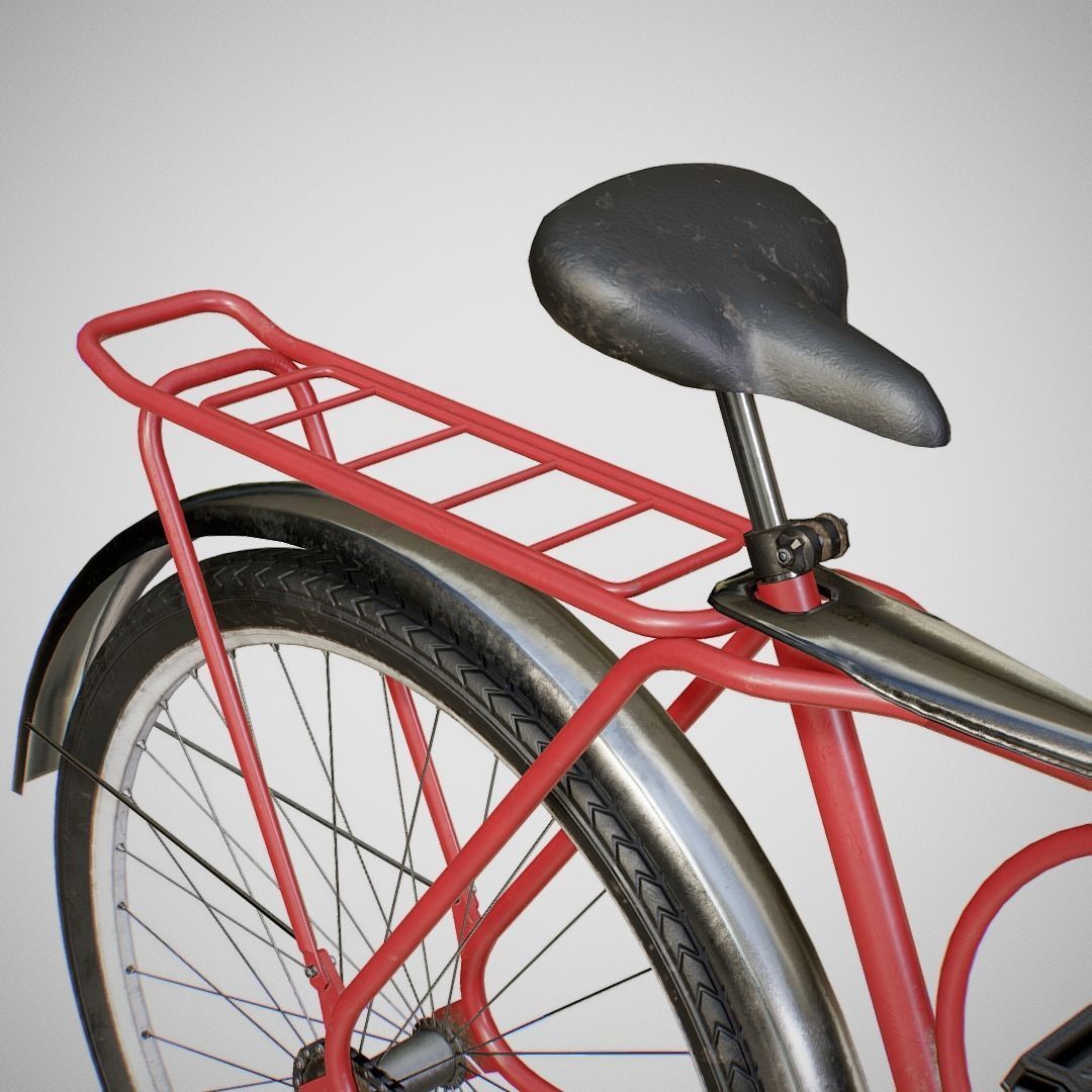 Bicycle - Monark Low-poly 3D model_6