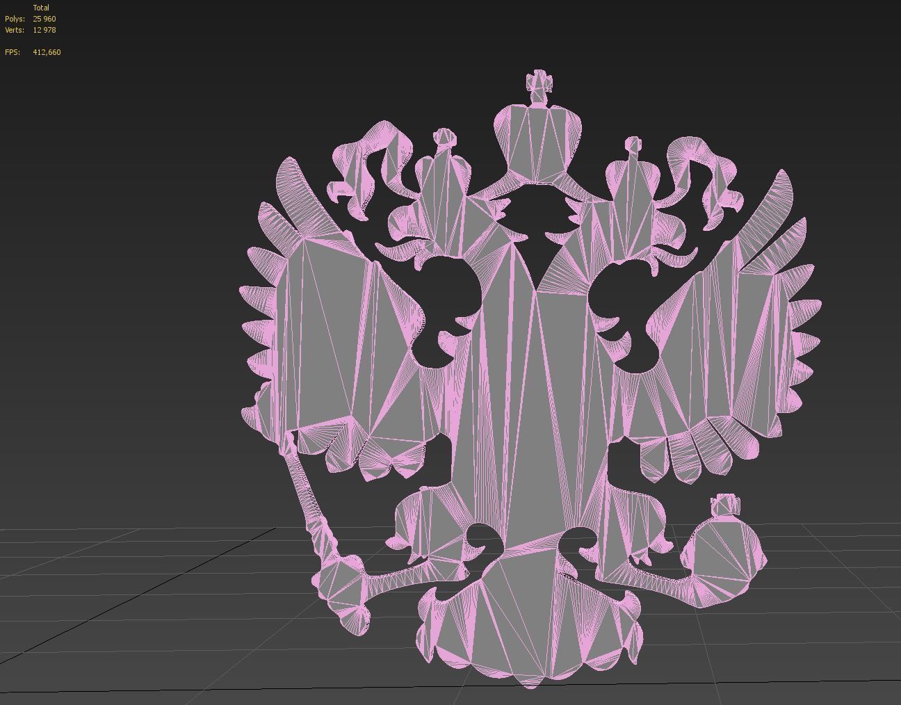 Russian coat of arms 3D model_10