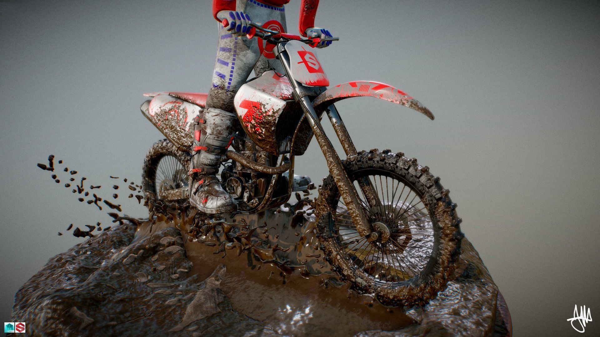 PBR Enduro on mud 360 in 3D v2 3D model_4