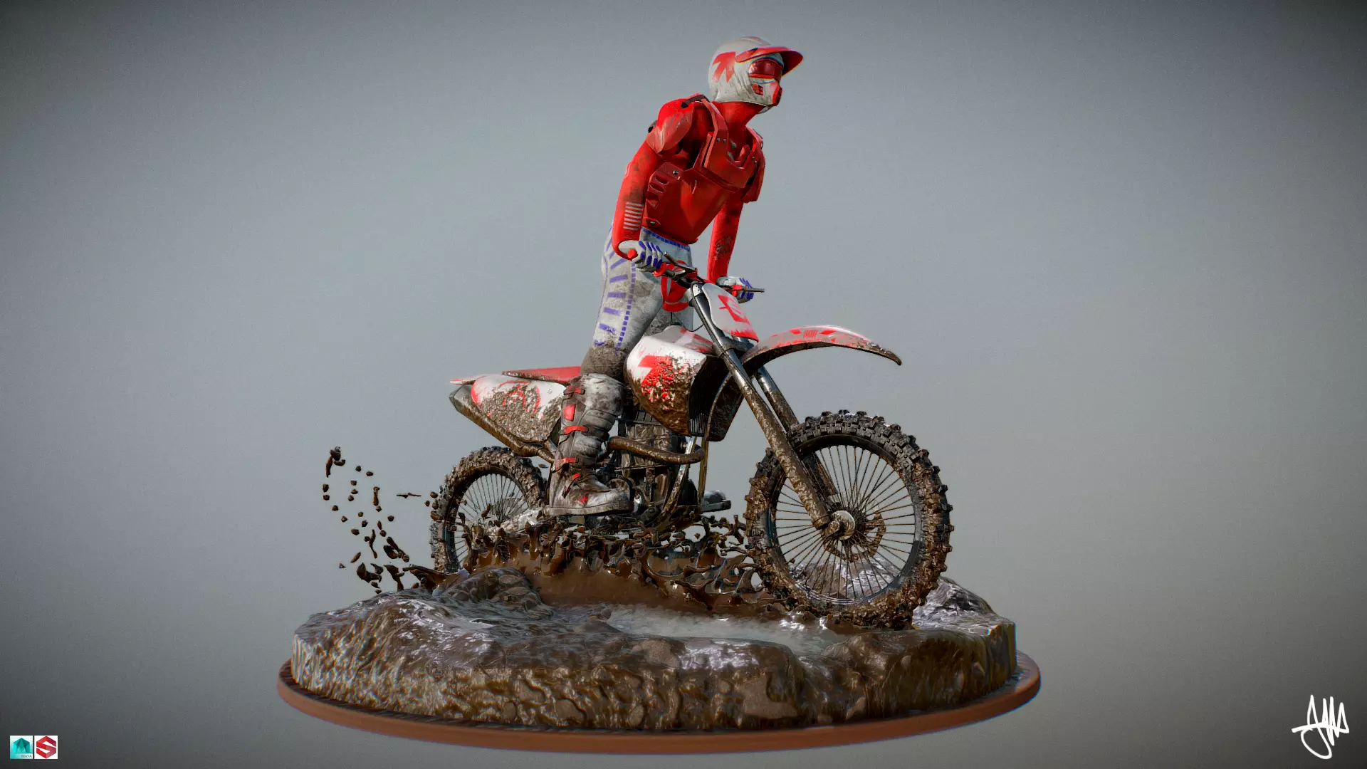 PBR Enduro on mud 360 in 3D v2 3D model_0