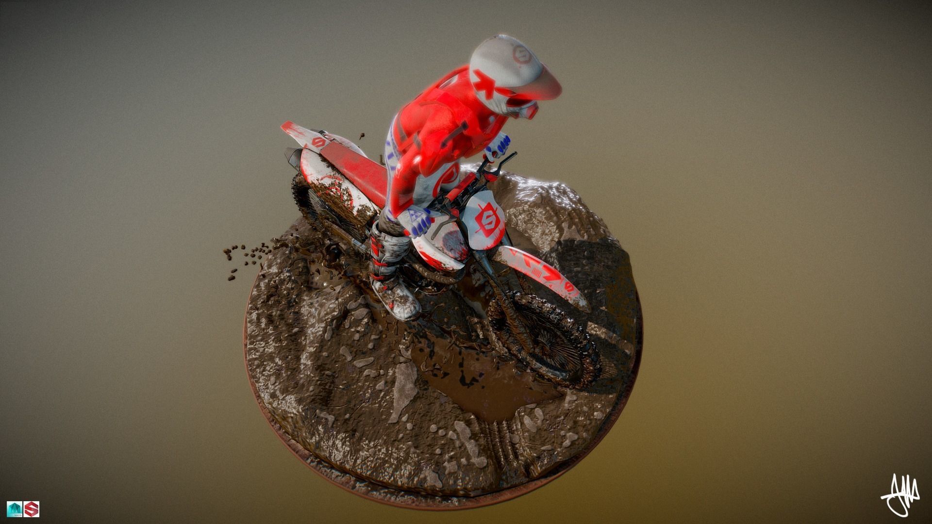 PBR Enduro on mud 360 in 3D v2 3D model_6