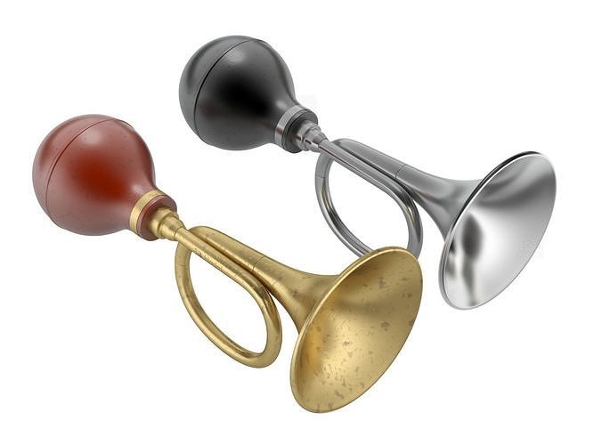 Retro Car Air Horn 3D model