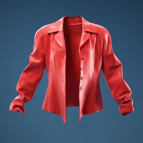 Yellow Red Green Rasta Stylish Jacket 3D model