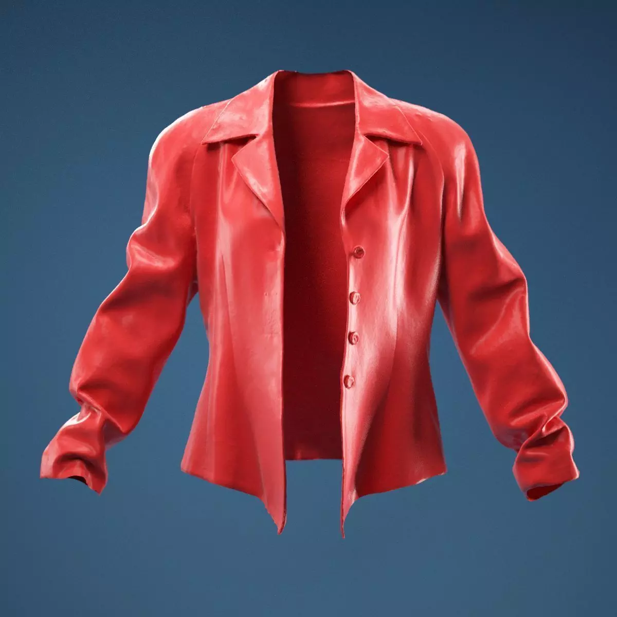 Yellow Red Green Rasta Stylish Jacket 3D model_0