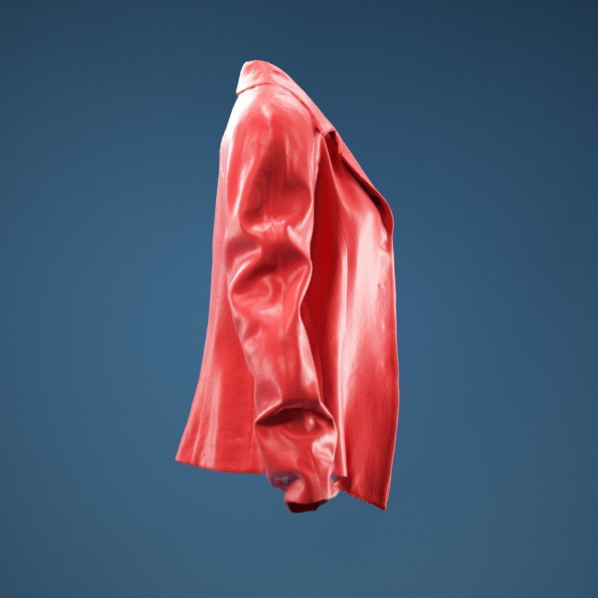 Yellow Red Green Rasta Stylish Jacket 3D model_3