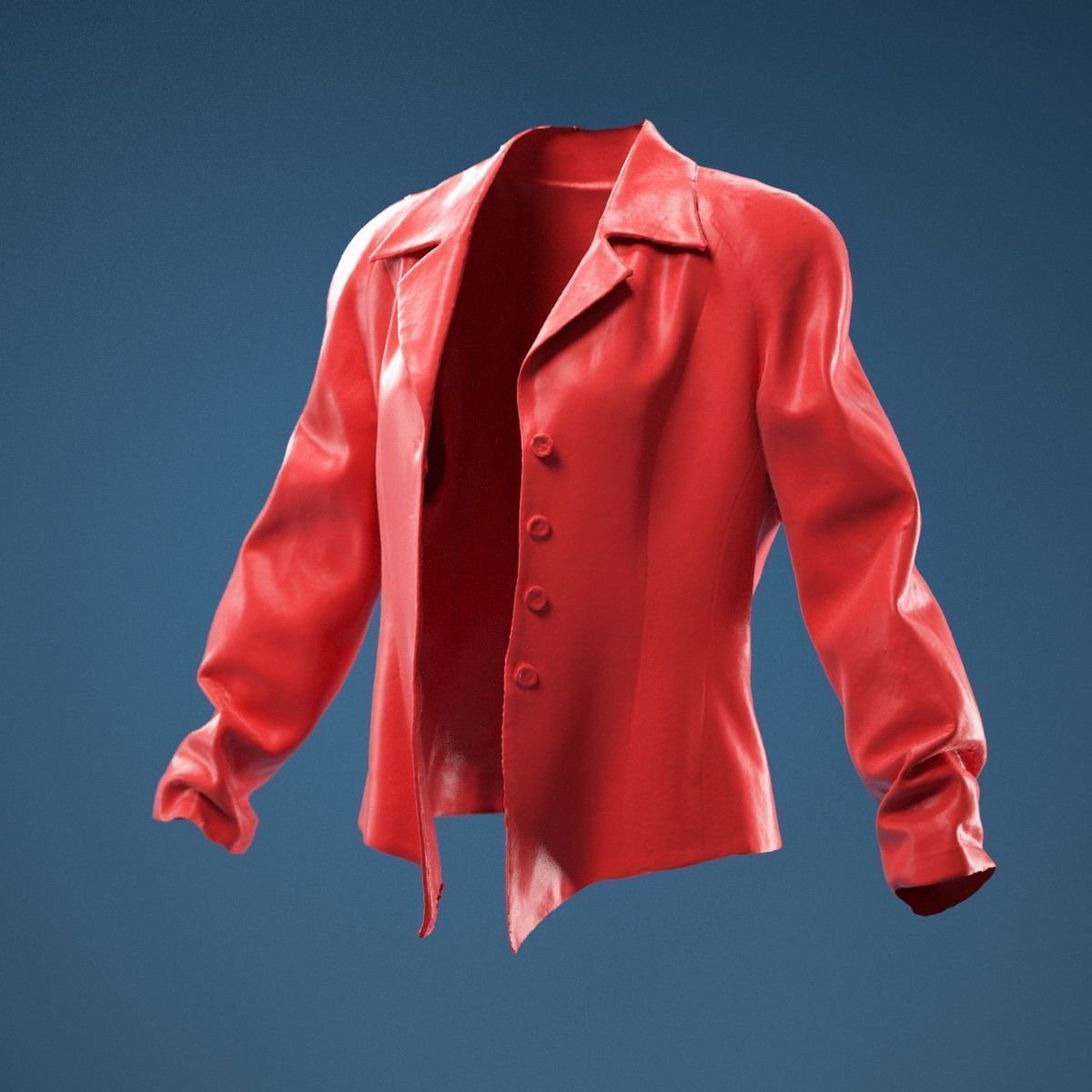 Yellow Red Green Rasta Stylish Jacket 3D model_11